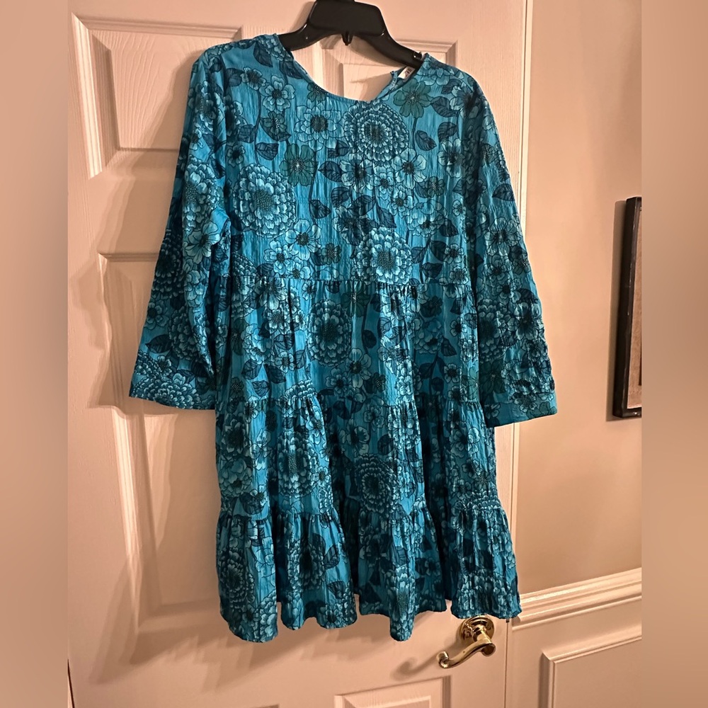 Zara Blue Floral Dress